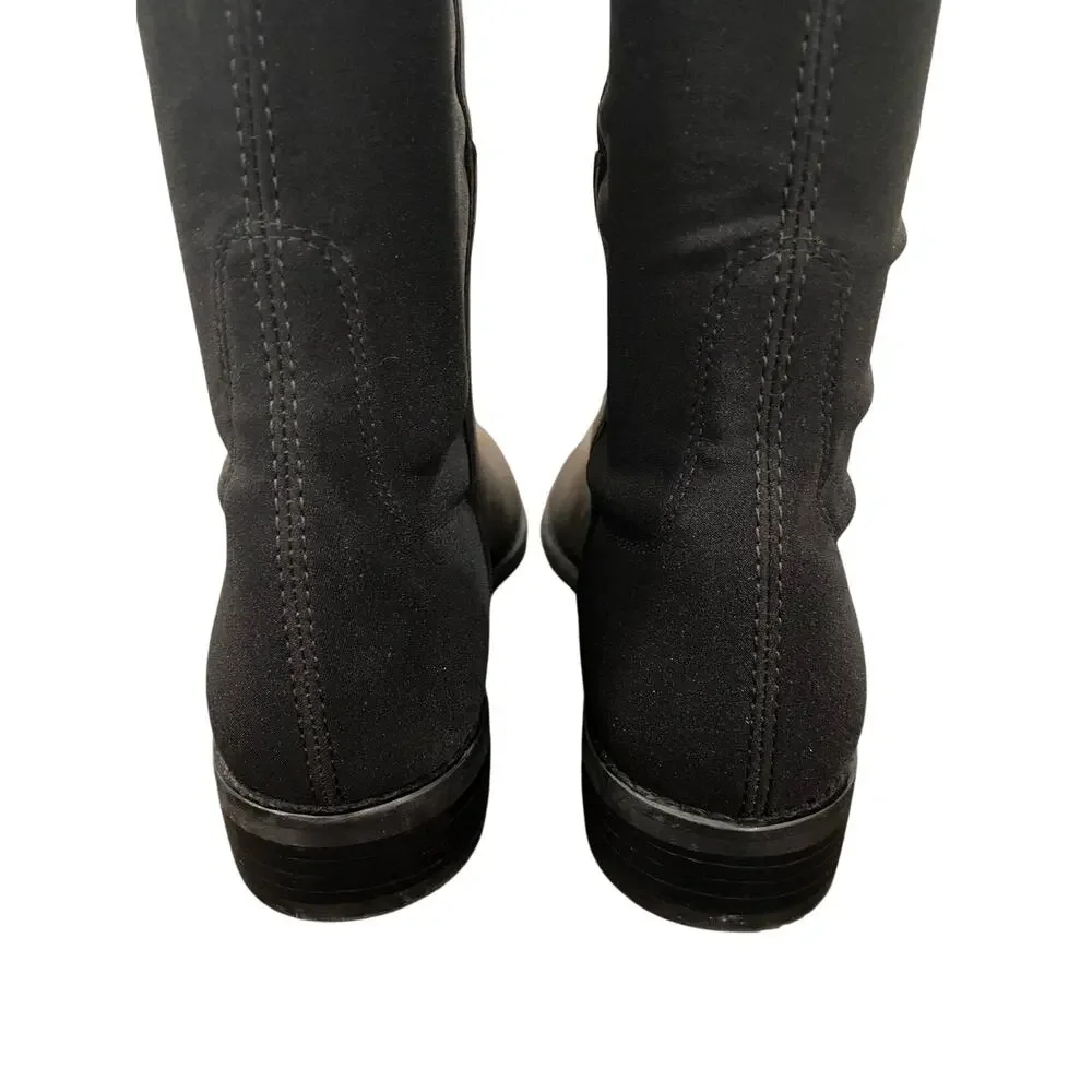 Stuart Weitzman 5050 Over The Knee Boots Pull On Grunge Leather Fall Casual 6B